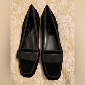 ENZO Black Velvet Loafers SZ 7.5 AA